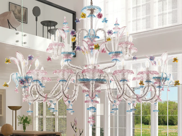 BARCHETTA ORIGINAL EDITION - Murano glass chandelier by Sogni Di Cristallo - view 2